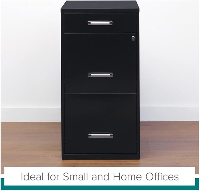 Scranton & Co Set of 2 18" D 3-Drawer Metal Filing Cabinet - Image 9