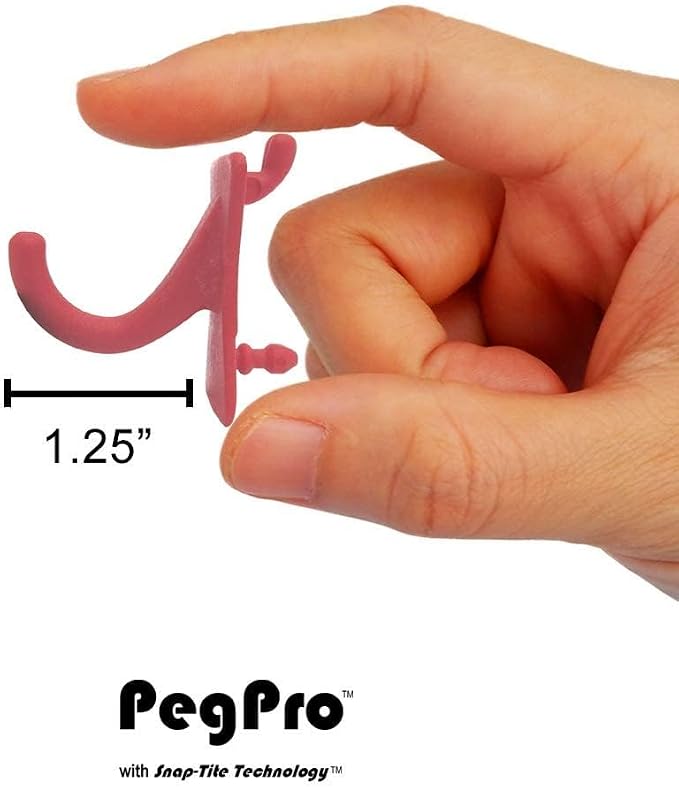 PegPro® J Hooks Kit for Standard “Wood Fiber” pegboard – Durable Plastic - Image 5