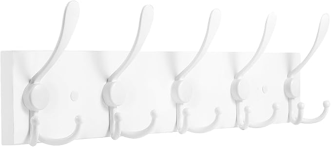 Coat Rack Wall Mount Coat Hooks Wooden Hat Rack by Kuhome