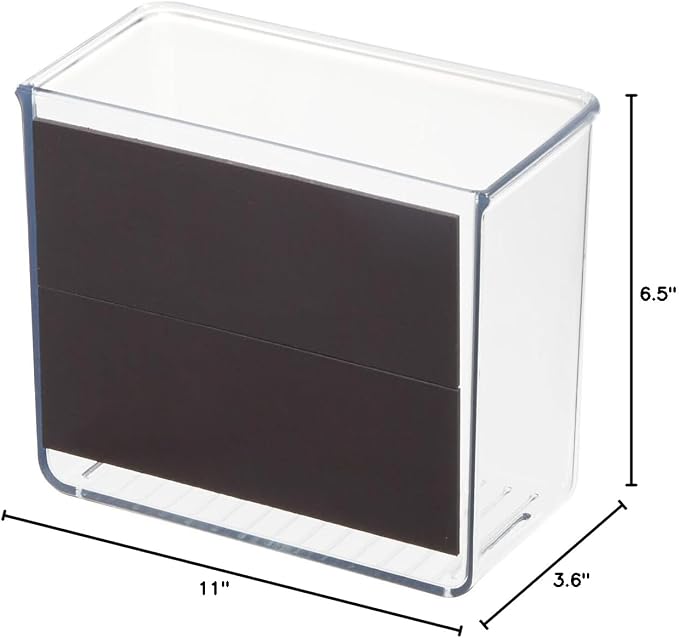 iDesign Magnetic Small Clear Plastic Organizer Bins - Image 7