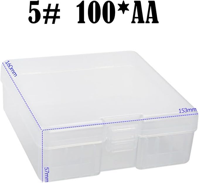 Battery Holder 100Pcs AA 3A Case Organizers Container Batteries Storage Box - Image 6