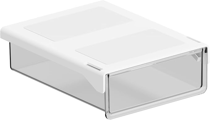Clear Storage Drawer – 25° Tilted Front, Self-Adhesive Organizer by Unknown