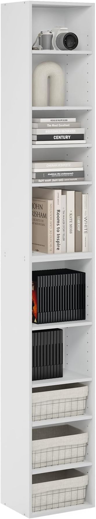Furinno PASIR Book Shelf, 10-Tier Bookshelf, Bookcase by Furinno-FitsYourSpaceFitsYourBudget