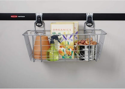 Rubbermaid Garage FastTrack Wire Mesh Basket Wall Mounted Storage System Holds - Image 2