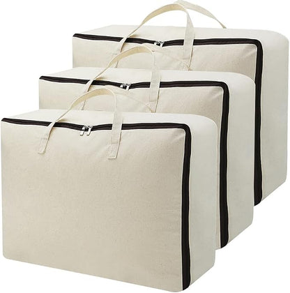 AMJ Set of 3, Canvas Storage Bag by OrderlyhomeBoundlesslove