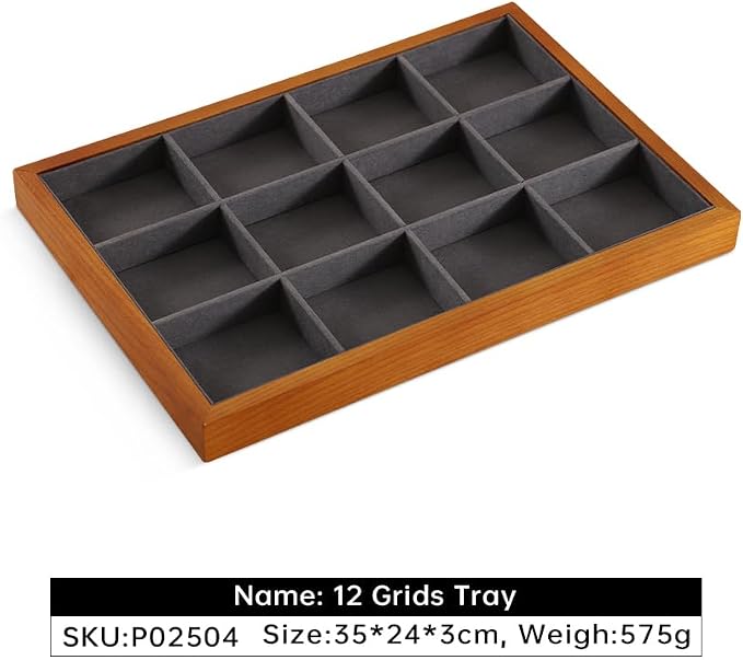 Wood Jewelry Organizer, Premium Jewelry Tray - Image 3