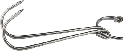 TIHOOD 3 PCS 9.4" Stainless Steel Double Meat Hooks Roast Duck Bacon Shop Hook - Image 4