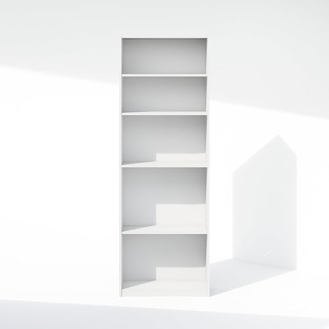 Furinno Reed Closet Organizers and Storage, 5-Tier Closet Organizer, Open Shelf - Image 7