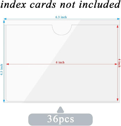 36 Pack Self-Adhesive Index Card Pockets - Image 2