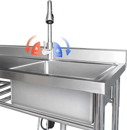 304 Stainless Steel Utility Sink - Image 4
