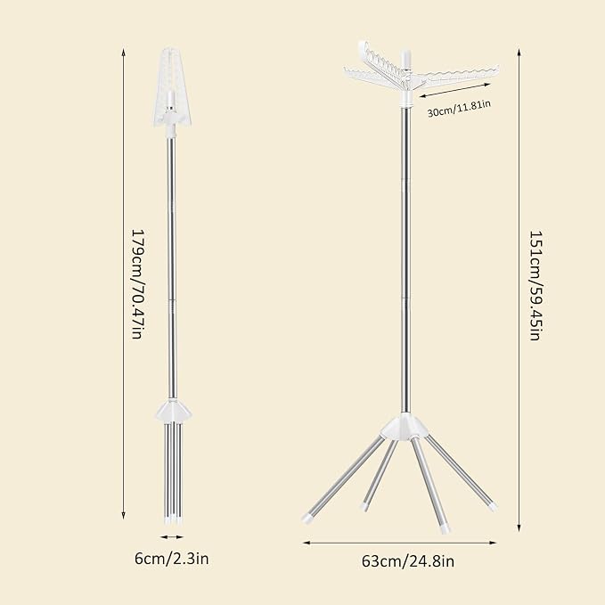 SUYU Clothes Drying Rack, Foldable Drying Rack Clothing, Laundry Drying Rack - Image 7