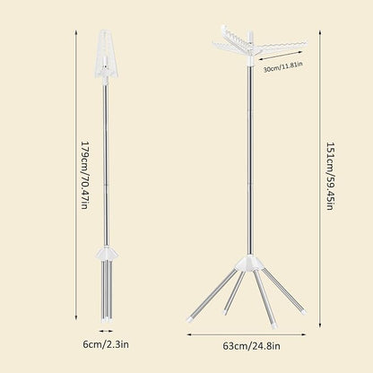 SUYU Clothes Drying Rack, Foldable Drying Rack Clothing, Laundry Drying Rack - Image 7