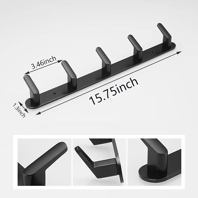 Gxfctys Coat Rack Wall Mount, Modern Wall Hooks - Image 4