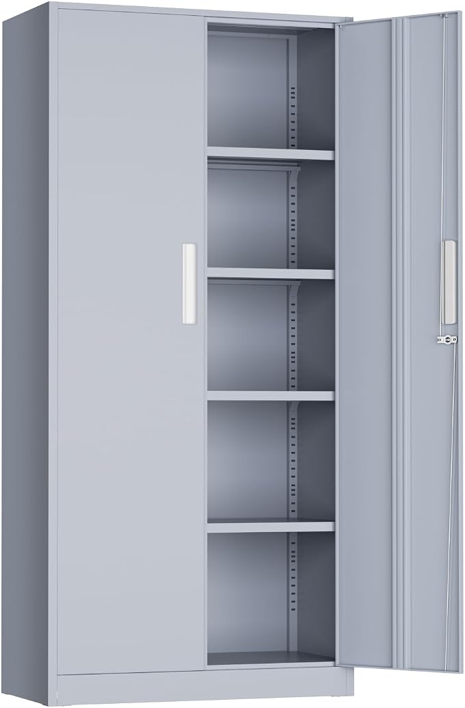 INTERGREAT Metal Storage Cabinet, Tall Metal Cabinet by INTERGREAT