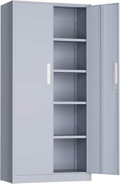 INTERGREAT Metal Storage Cabinet, Tall Metal Cabinet by INTERGREAT