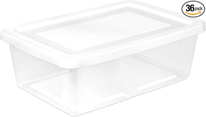 Sterilite 36 Pack Storage Box, 12 Quart Stackable Tote by Sterilite