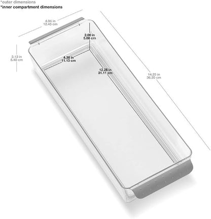 madesmart Premium Long Premium Fridge Bin, Organizer - Image 4