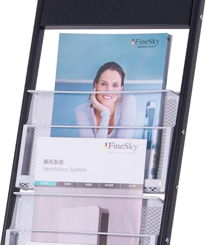 floor standing magazine rack Brochure Display Stand - Image 3
