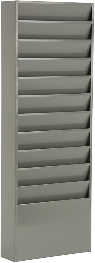 Displays2go Office File Folder Wall Rack, 11 Tiered Pockets, Medical Chart by Displays2go