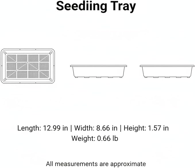 Durable Resin Seedling Tray for Indoor Plant Propagation, Sturdy Germination - Image 7