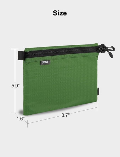 GOX Travel Toiletry Bag, Carry On Small Zipper Pouch, Cosmetic Kit Makeup - Image 2