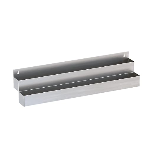 Stainless Steel Double Tier Speed Rail, Liquor Rack, Speed Rack, Bottle Holder by Krollen+Industrial