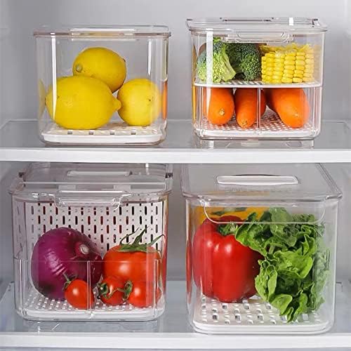 SANNO Fridge Produce Saver Stackable Refrigerator Organizer Keeper - Image 2