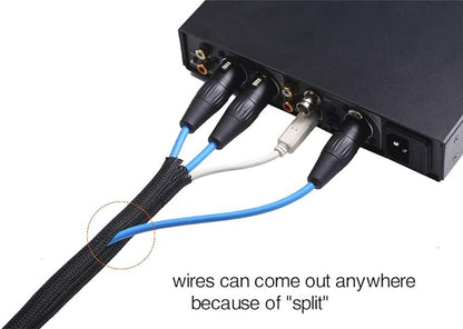 Alex Tech 10ft - 3/4 inch Cord Protector Wire Loom Tubing Cable Sleeve Split - Image 3