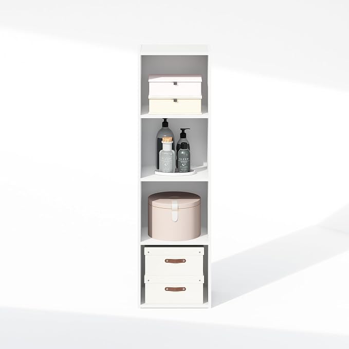Furinno Reed Closet Organizers and Storage, 4-Tier Closet Organizer, Open Shelf - Image 6