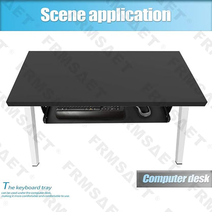 FRMSAET Under Desk Keyboard Tray Heavy-Duty All-Metal Material 20/24/30 inches - Image 7