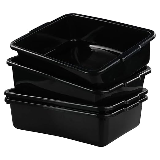 Teyyvn 13 L Plastic Bus Box, Commercial Wash Basin Tote Box - Image 7