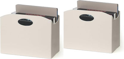 EZDeco Magazine Holder Foldable Magazine Rack Floor PU Leather File Holder by EZDeco