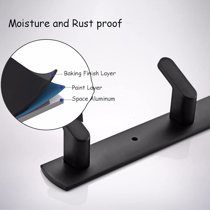 Gxfctys Coat Rack Wall Mount, Modern Wall Hooks - Image 3