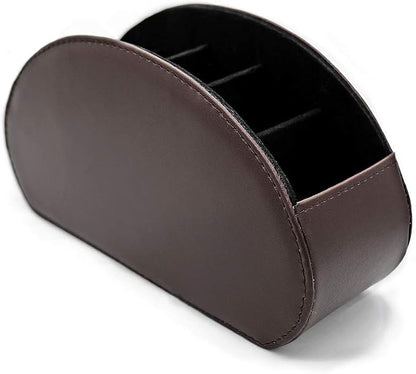Remote Control Holder Organizer Table Desk Leather Control Storage TV Remote - Image 5