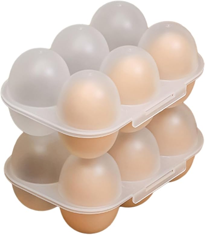6 Grid Egg Holder Container Portable Carrier Box Hard Shell Storage Case - Image 6