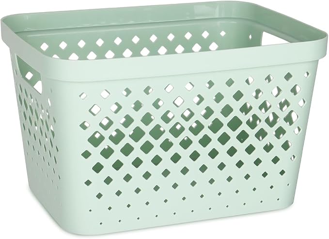 Glad Plastic Storage Basket Set, Value Pack of 6 | Open Storage Bins - Image 2