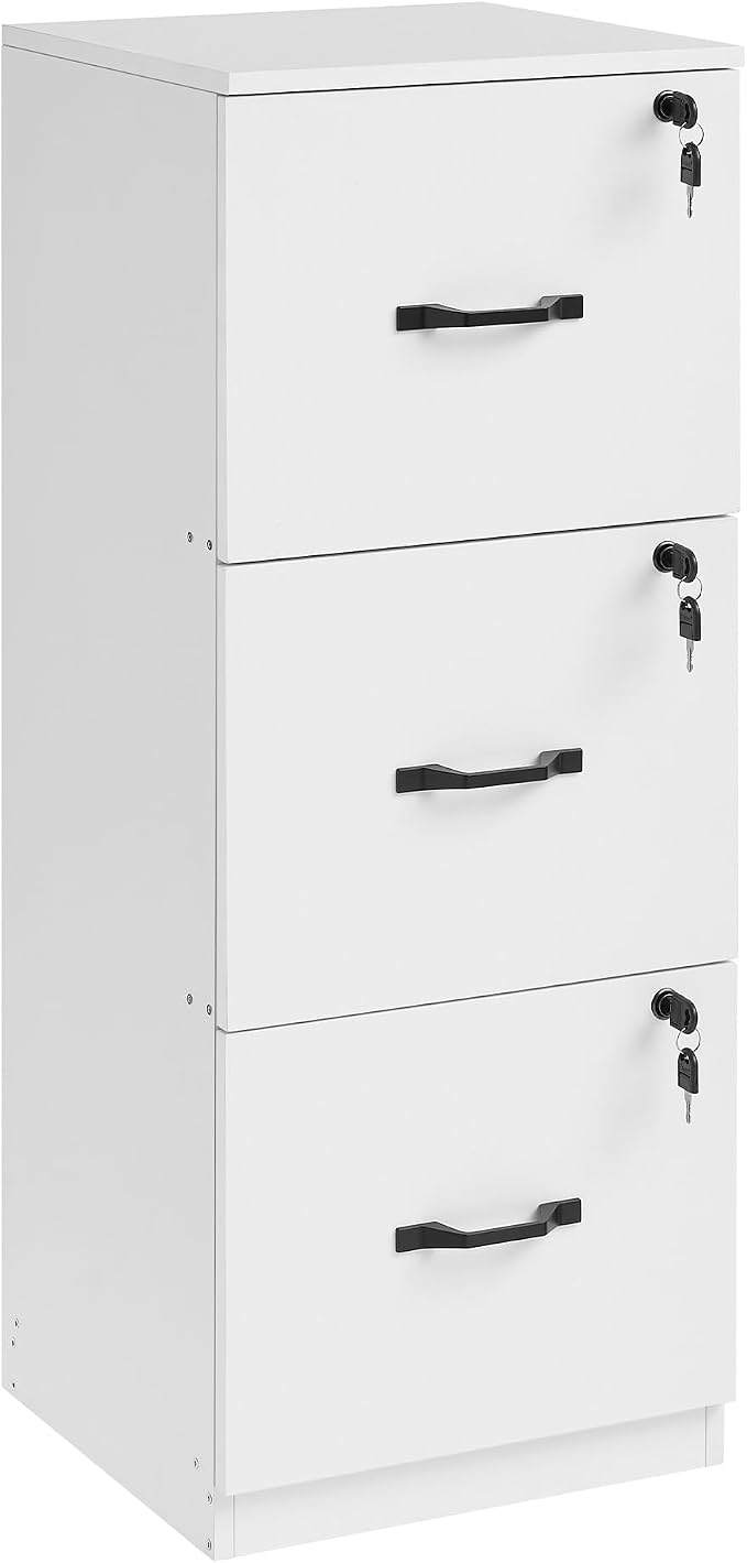 VASAGLE 3 Drawer File Cabinet, File Cabinet - Image 9
