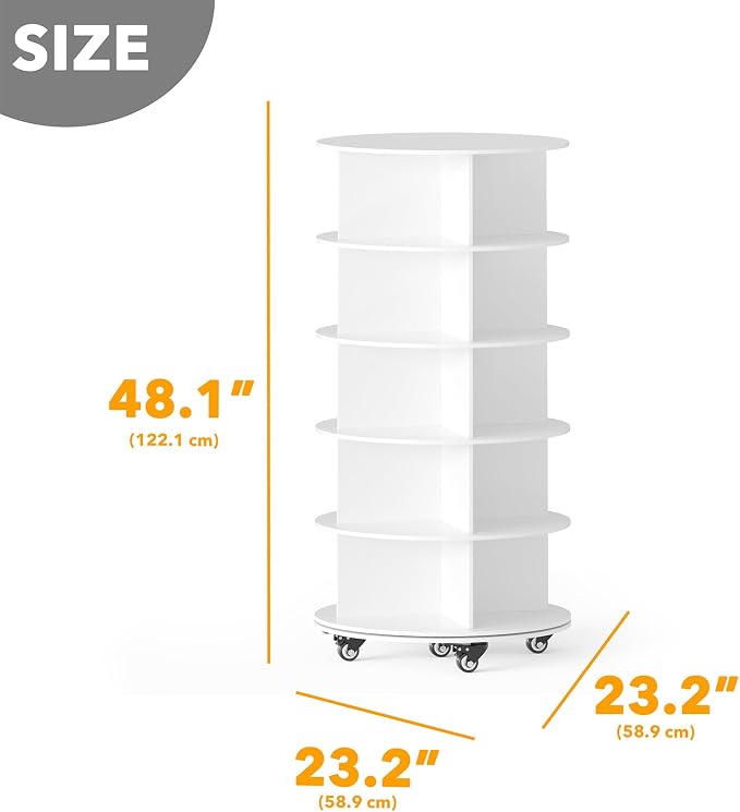 SpaceAid Spinning Shoe Rack - Image 5