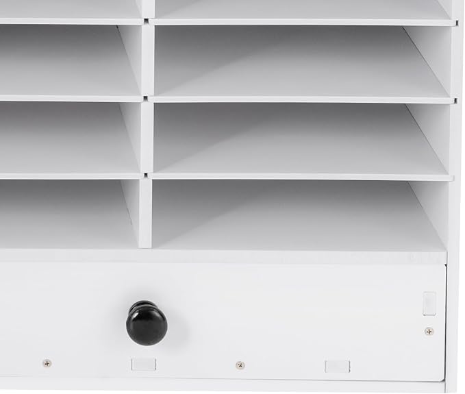 Literature Organizer 32 Slots Office Mailbox Cubbies PVC Desk Mail Sorter - Image 9
