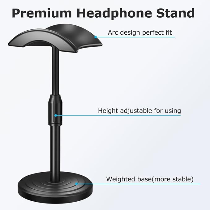 Headphone for Desk Hanger Holder Organizer Keeper Racks Storage Mount Gaming - Image 3