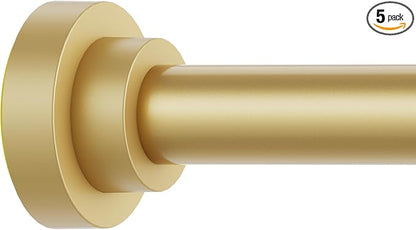 Thestoa Gold Shower Curtain Rod Adjustable 43-66 inch, Anti-Rust Non-Slip by Thestoa