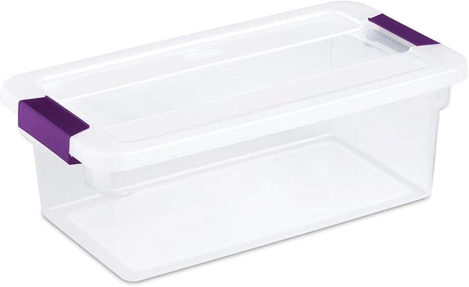 Sterilite 17511712 6 Quart Clearview Latch Storage Container by Sterilite