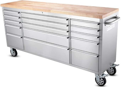 72" Stainless Steel Rolling Tool Chest by UYRIE