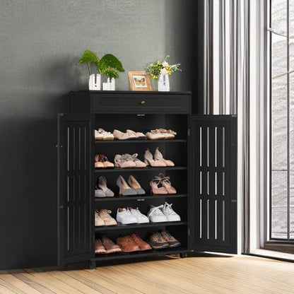 Yaheetech Shoe Cabinet, 5-Tier Shoe Rack Organizer - Image 5