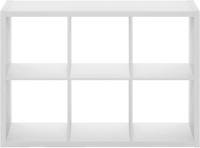 Furinno CUBICLE 6-Cube Book Shelf, Extra Thick Frame Bookshelf, Horizontally & - Image 13