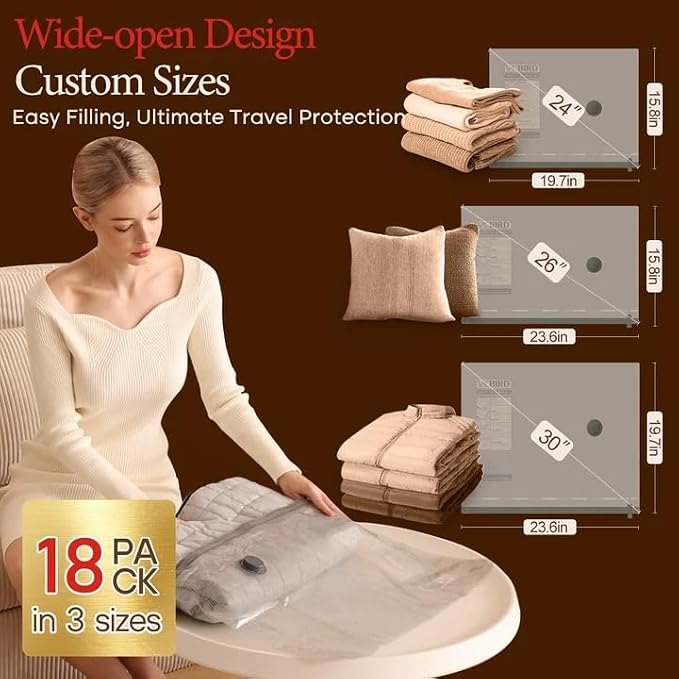 Vacbird Vacuum Bags for Travel - Image 3