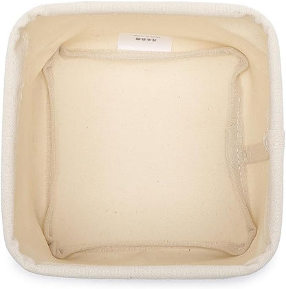 Foldable Storage Bins with Lids Cotton Canvas Rectangular Storage Box Ideal - Image 6