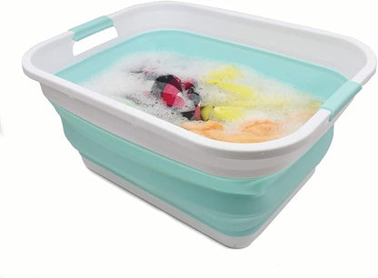 SAMMART 41L Collapsible Plastic Laundry Basket-Foldable Pop Up Storage - Image 6