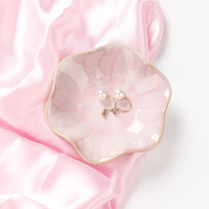 Binoster Ceramic Leaf Jewelry Dish, Modern Jewelry Holder, Small Ring Dish - Image 2