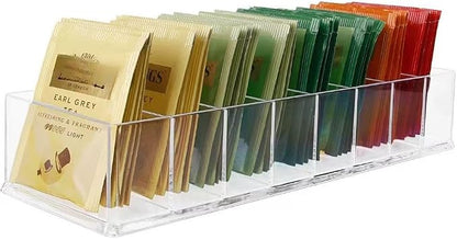 Tea Bag Organizer, Water Drink Packet Holder Organizer, Tea Packet Storage by VOCMUGY
